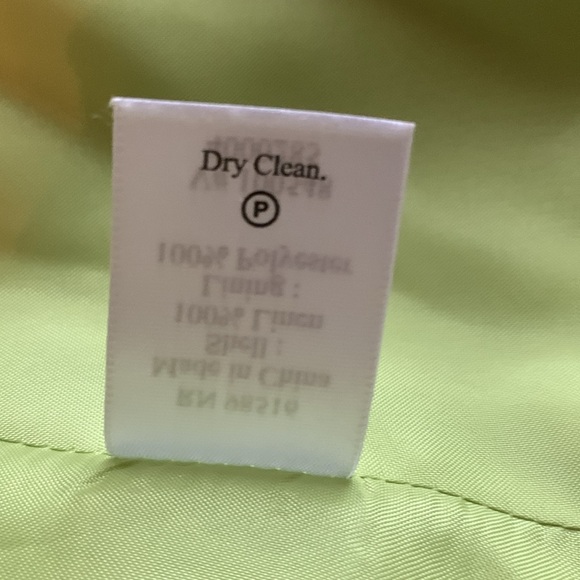 Coldwater Creek green jacket. Three buttons. Ruffled detailing bottom. Size 8 - Picture 6 of 11